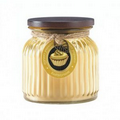 Butter Cream Ribbed Jar Candle